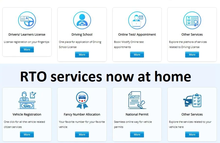 RTO services now at home
